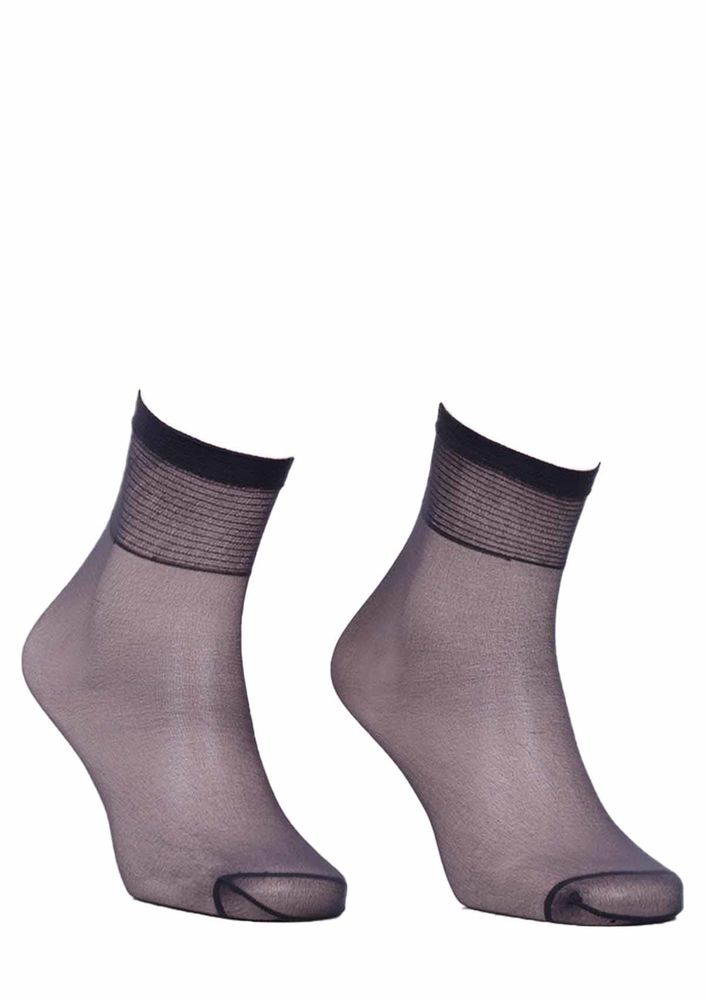 Müjde Thin Short Socks 007 | Smoky