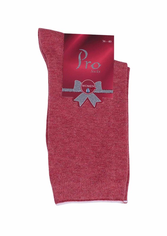 Pro Lale Cotton Socks 25609 | Pink - Thumbnail