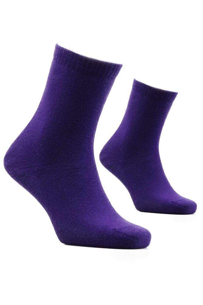 Woman Towel Socks 24607 | Purple