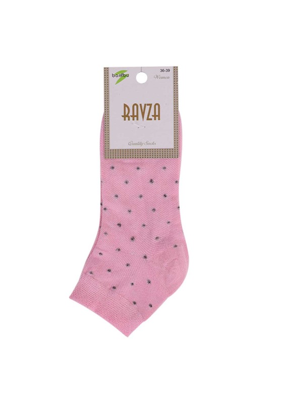 Ravza Spotted Bamboo Socks 301 | Pink - Thumbnail