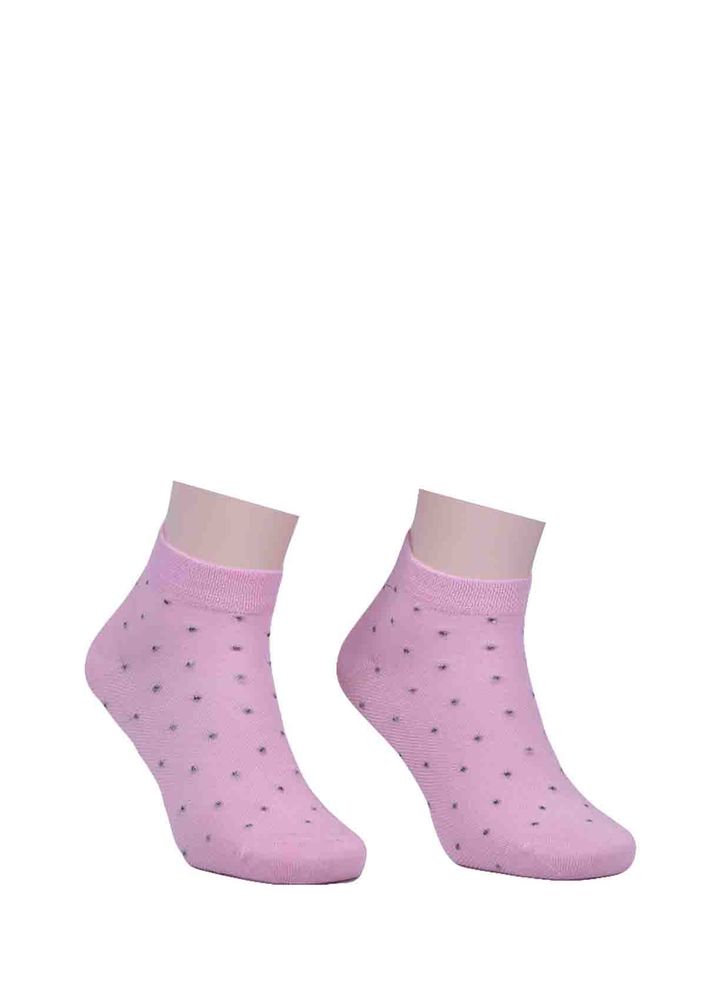 Ravza Spotted Bamboo Socks 301 | Pink