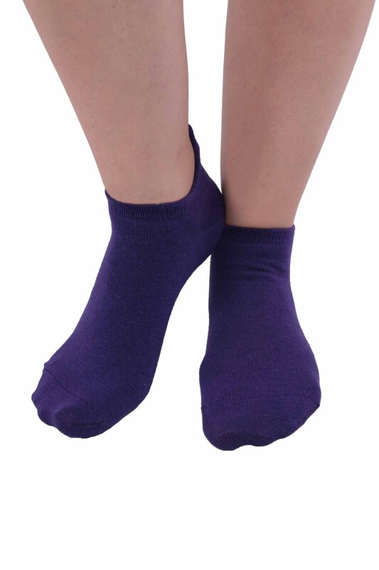 Fruit Printed Woman Short Socks | Purple - Thumbnail