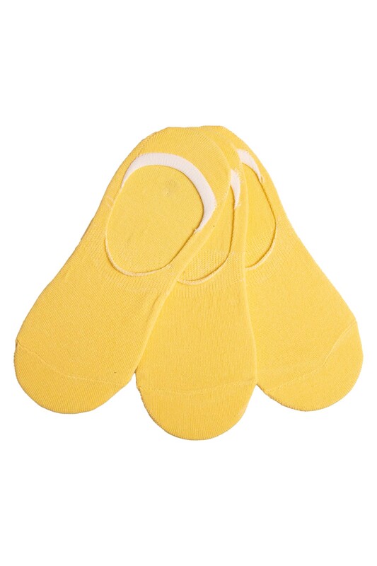 SİMİSSO - Penguin Woman Short Socks 3 Pack | Yellow